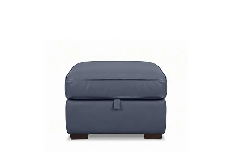 Relax Leather Storage Footstool - Living Room Furniture - In Time for Christmas