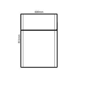 Wickes Winsford Dove Grey Standard Depth Toilet Unit - 600mm 2
