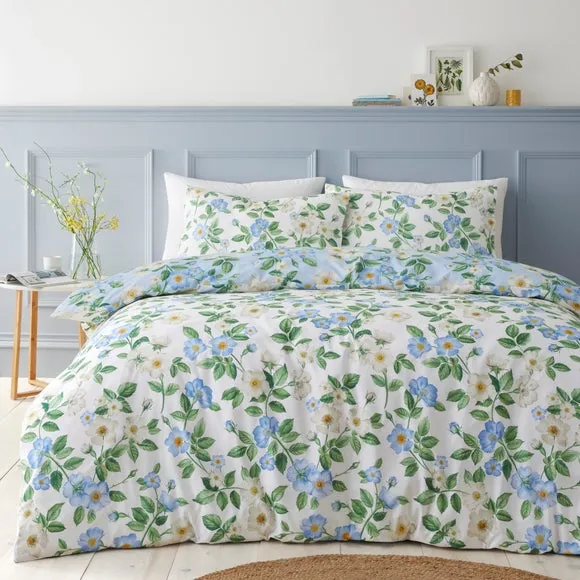 Blossom Floral Polycotton Duvet Cover & Pillowcase Set 2