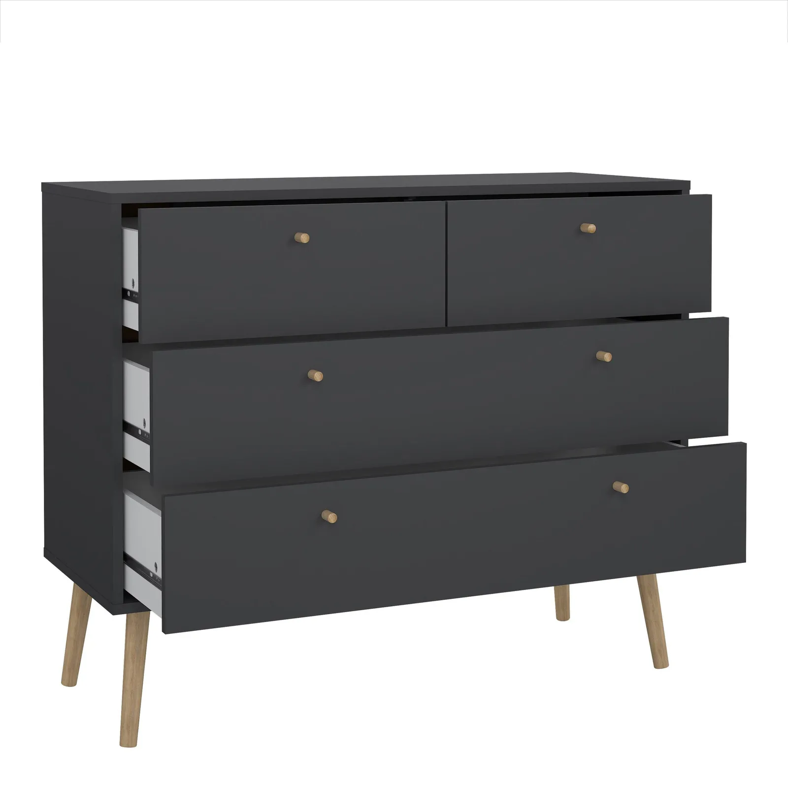 Furniture To Go Cumbria Chest 2 + 2 Drawers in Grey 6