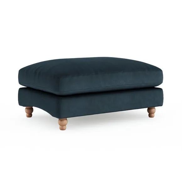 Martha Matte Plush Velvet Footstool 3