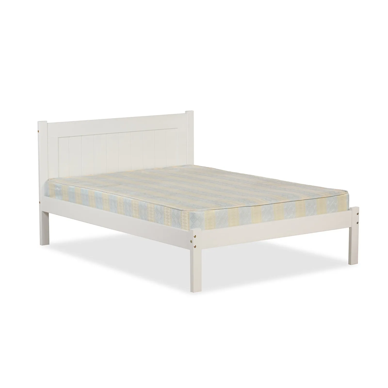 Clifton White Wooden Bed Frame White