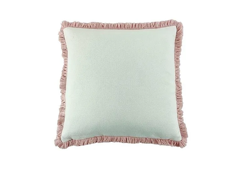 Fringed Hugo Large Cushion - Pink
