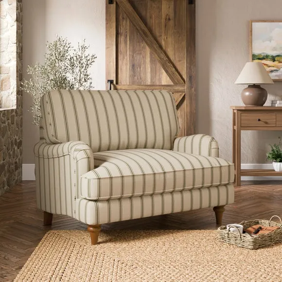 Beatrice II Folkstone Stripe Single Snuggle Sofa Bed 2