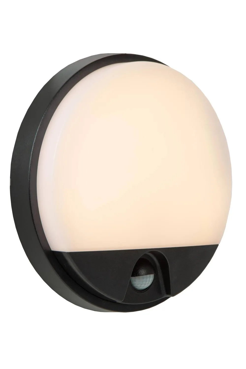 Netlighting Lucide HUPS IR PIR Wall light Outdoor LED 1x10W 3000K IP54 Black