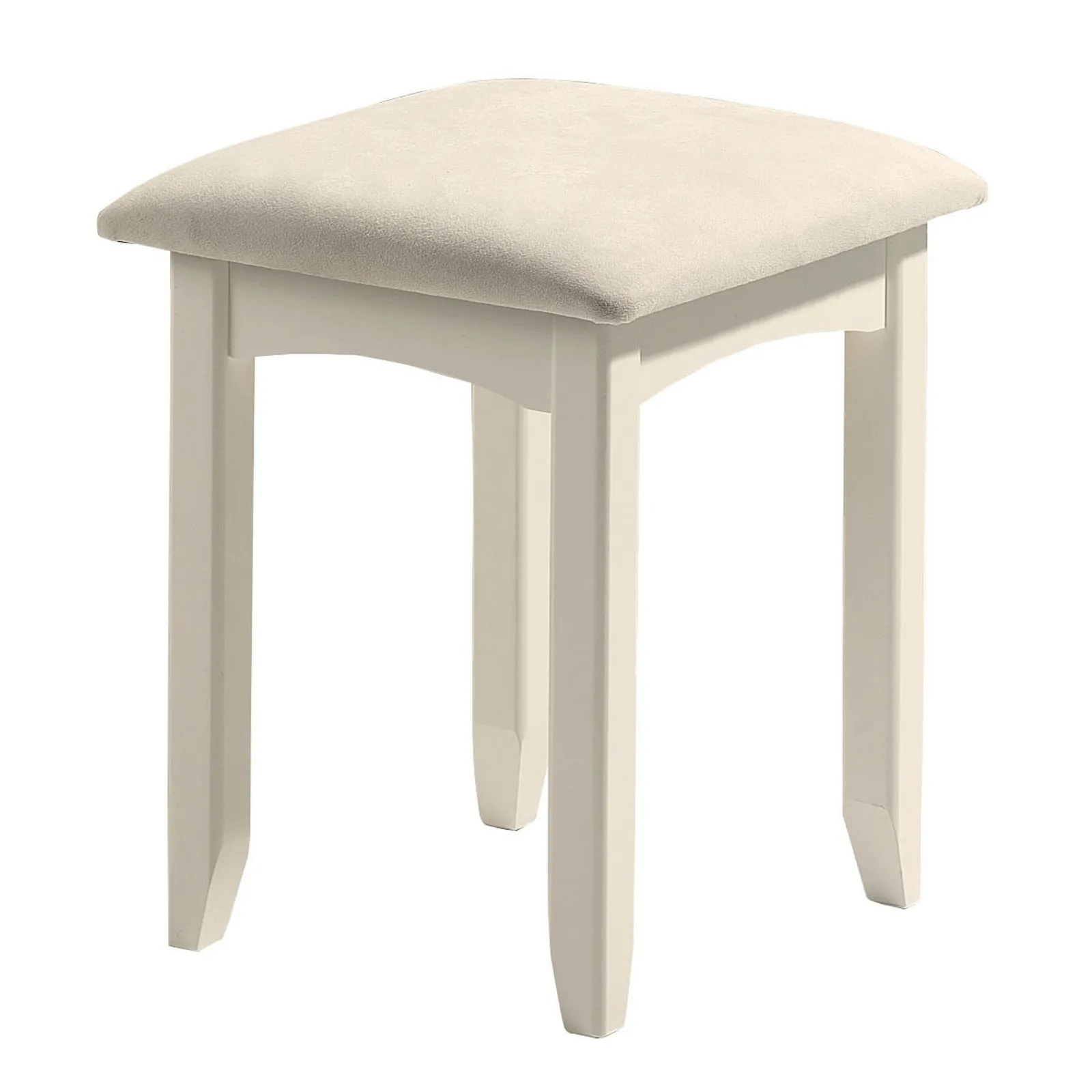 Cameo White Dressing Table Stool White