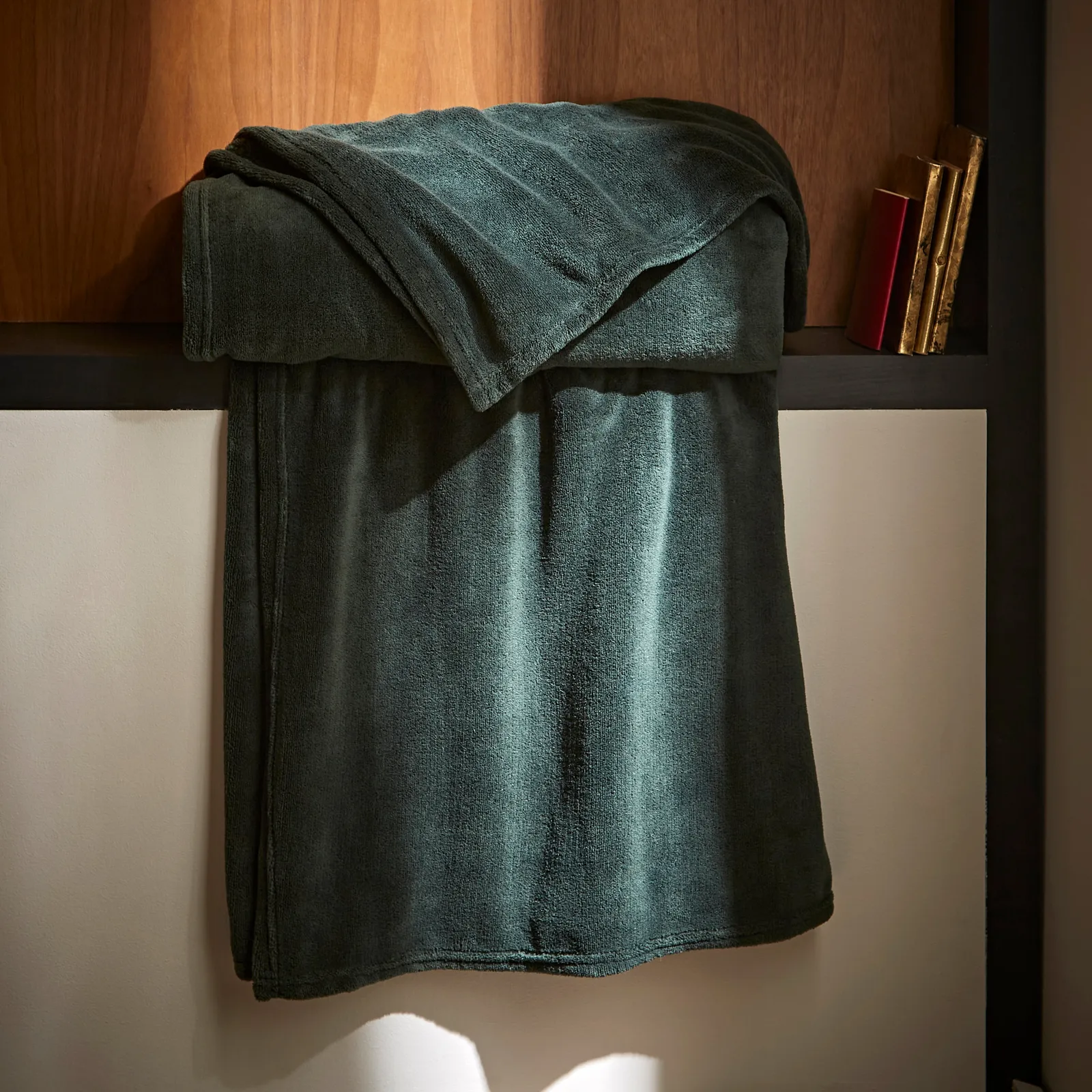 Recycled Fleece Throw Green