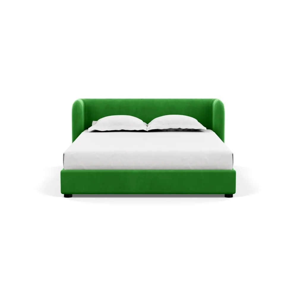 Heal's Group Bed King Varese Velvet Emerald