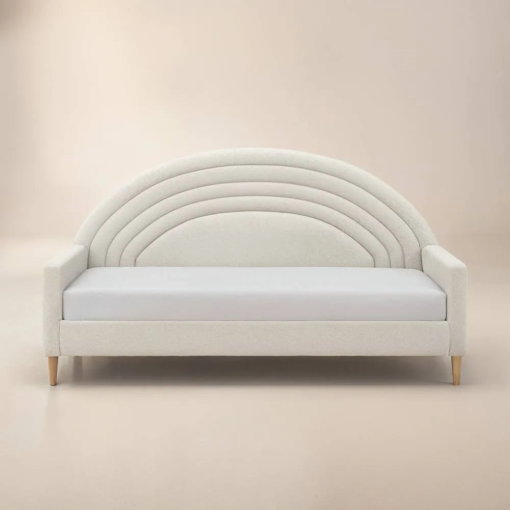 Flair Noa Rainbow Fabric Day Bed in Beige 3