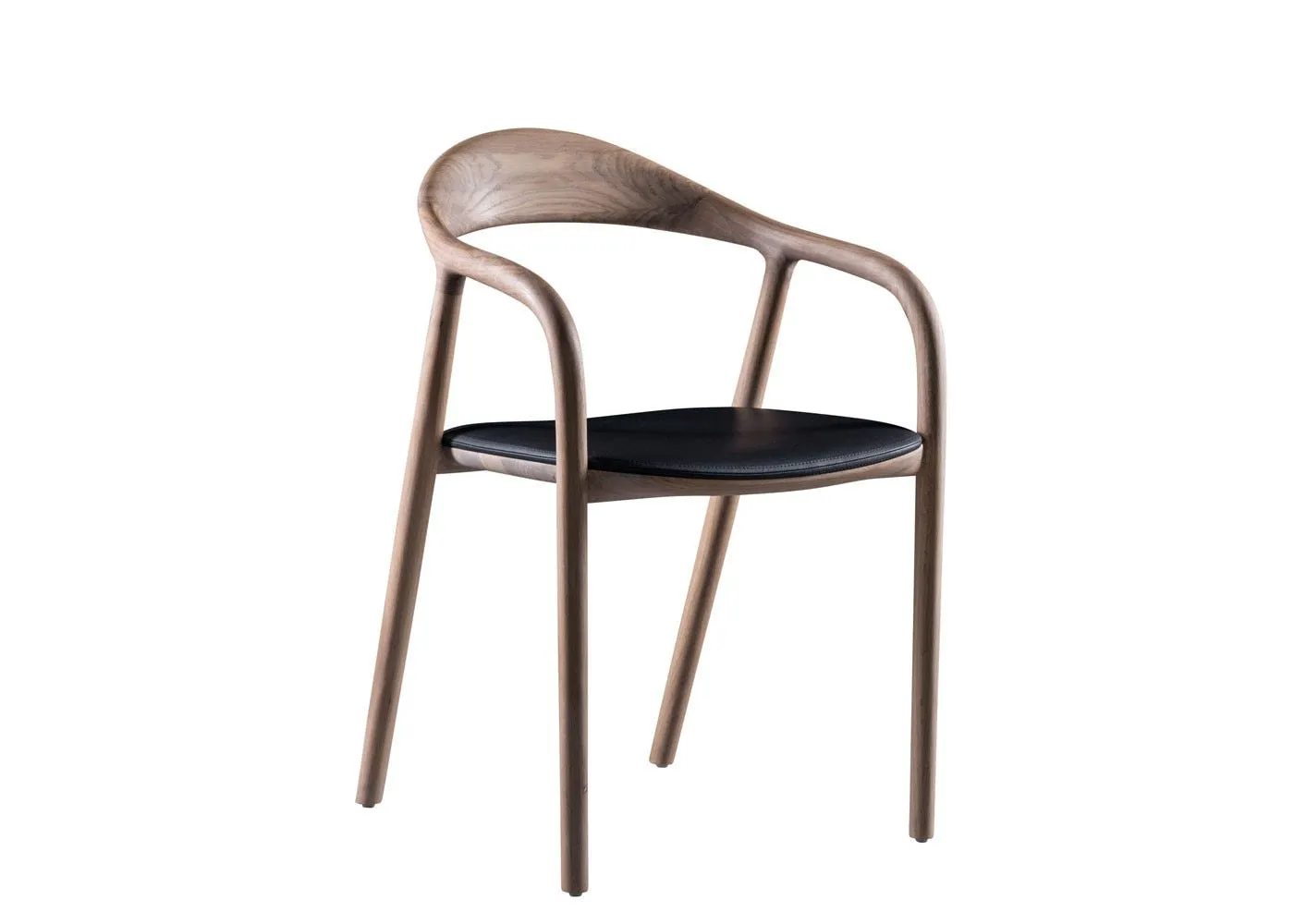 Artisan Neva Dining Chair in Walnut Natural Oil Wooden Seat 2