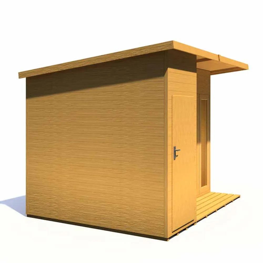 Shires Aster 10 x 8 Feet Summerhouse - L262.5 x W317.4 x H217 cm in Light Brown 4