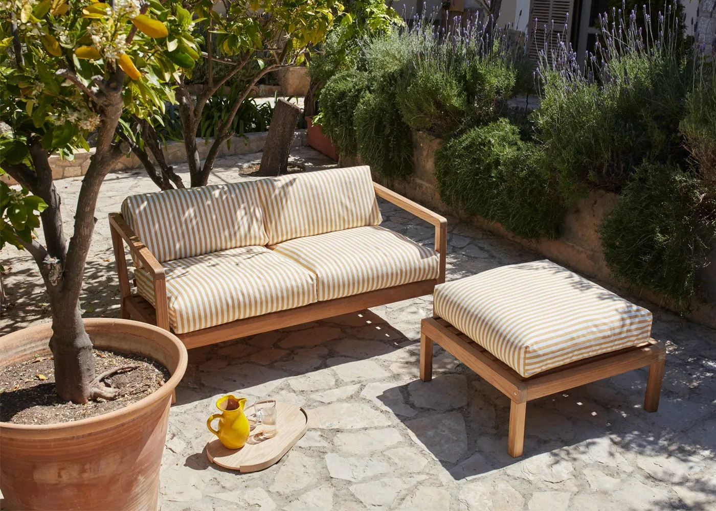 Fritz Hansen Virkelyst Outdoor 2 Seater Sofa in Ash 3