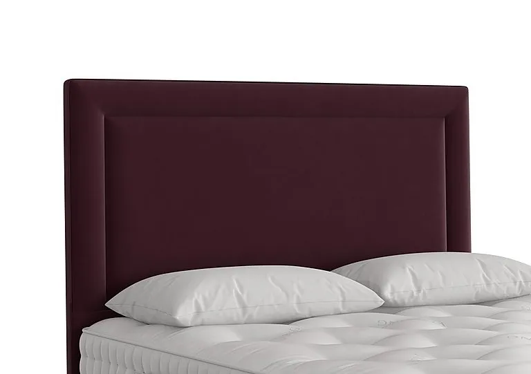 Helios Floor Standing Headboard - Small Double - Aubergine