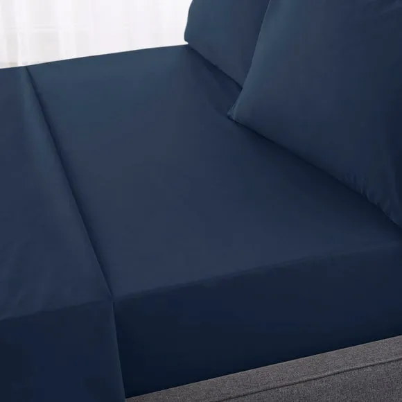 Hotel 230 Thread Count Percale 100% Cotton Flat Sheet 2