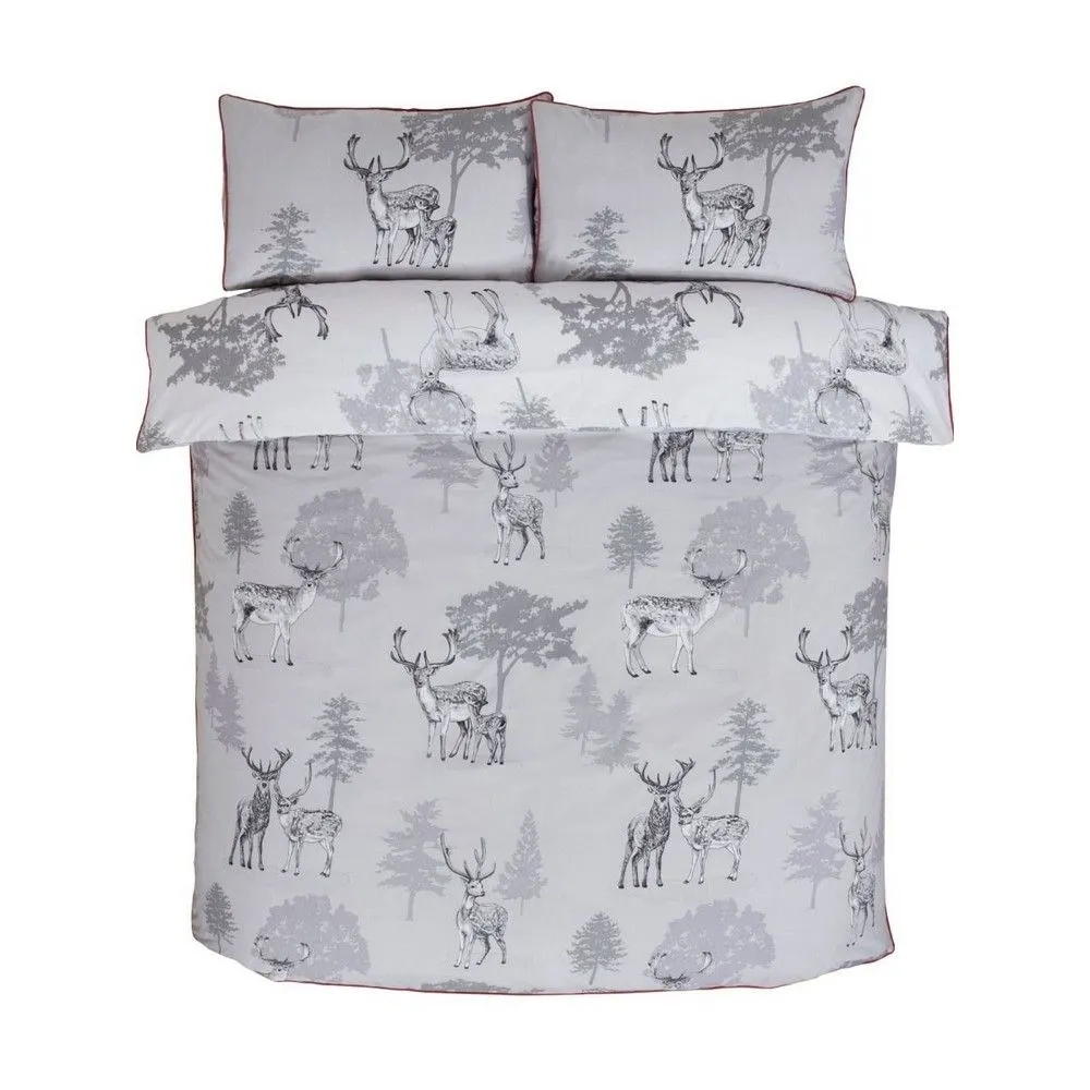 Rapport Sherwood Stag Duvet Cover Set in Grey