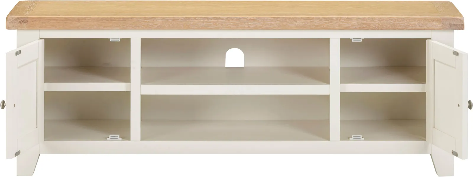 Seconique Windsor Straight TV Unit (Fully Assembled) in Ivory 3