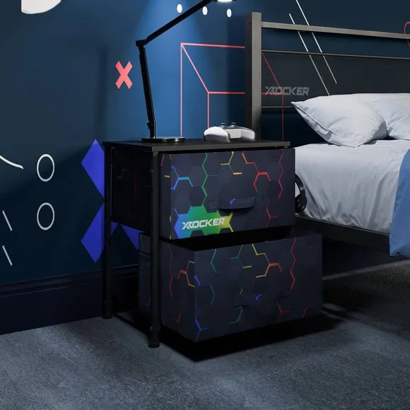 X Rocker Hex Canvas Bedside Table