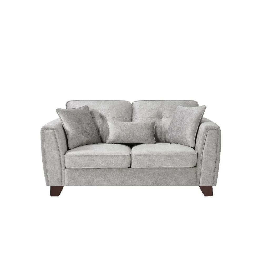 Comfy Living Ltd Faux Suede Sofa 2 Seater Sofa In Grey
