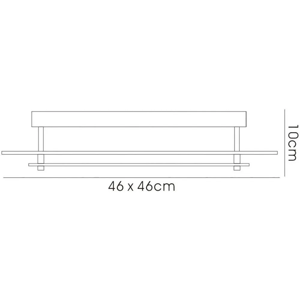 Netlighting Roveta Flush CeilingWall Lamp 3 Light E27 Polished Chrome in Grey 4