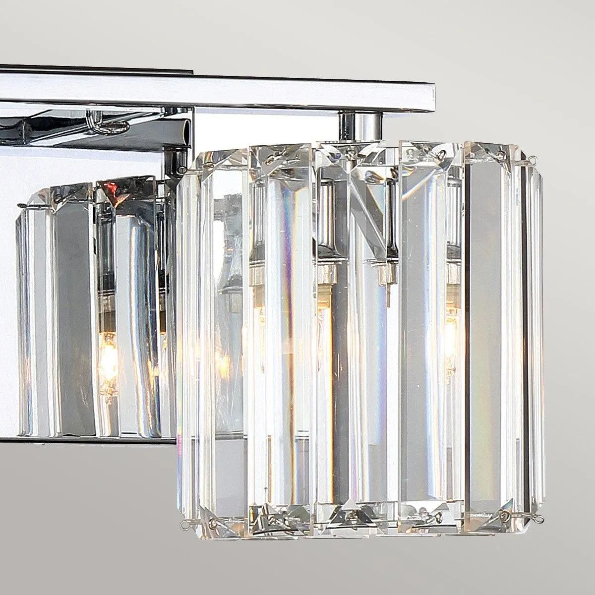 Netlighting Quoizel Divine Wall Lamp Polished Chrome IP44 in Grey 2
