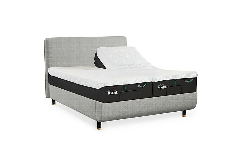Arc Ergo Smart Base Bed Frame with Form Headboard - King Size - Natural Ash