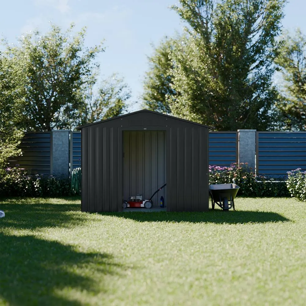 sweeek Garden Shelter 2.71m² With Anchor Kit in Dark Grey