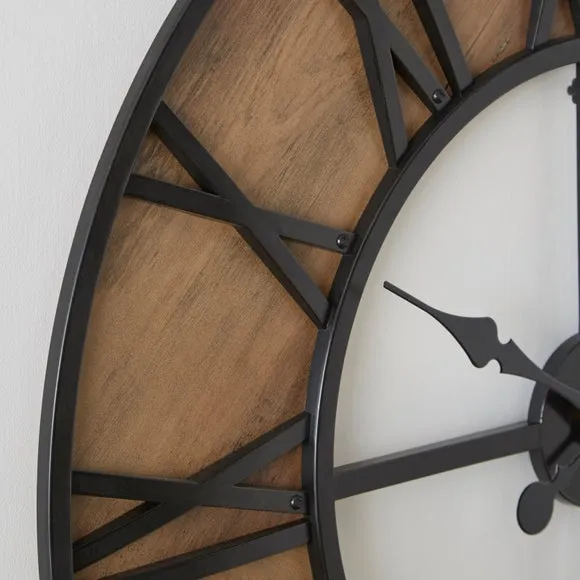 Fulton Industrial Skeleton Wall Clock 2