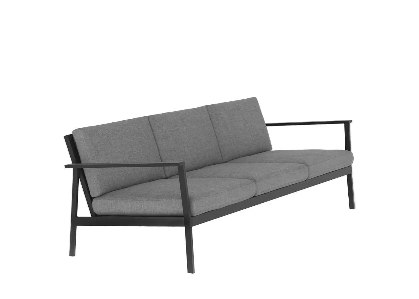 Case Eos Outdoor 3 Seater Sofa Black