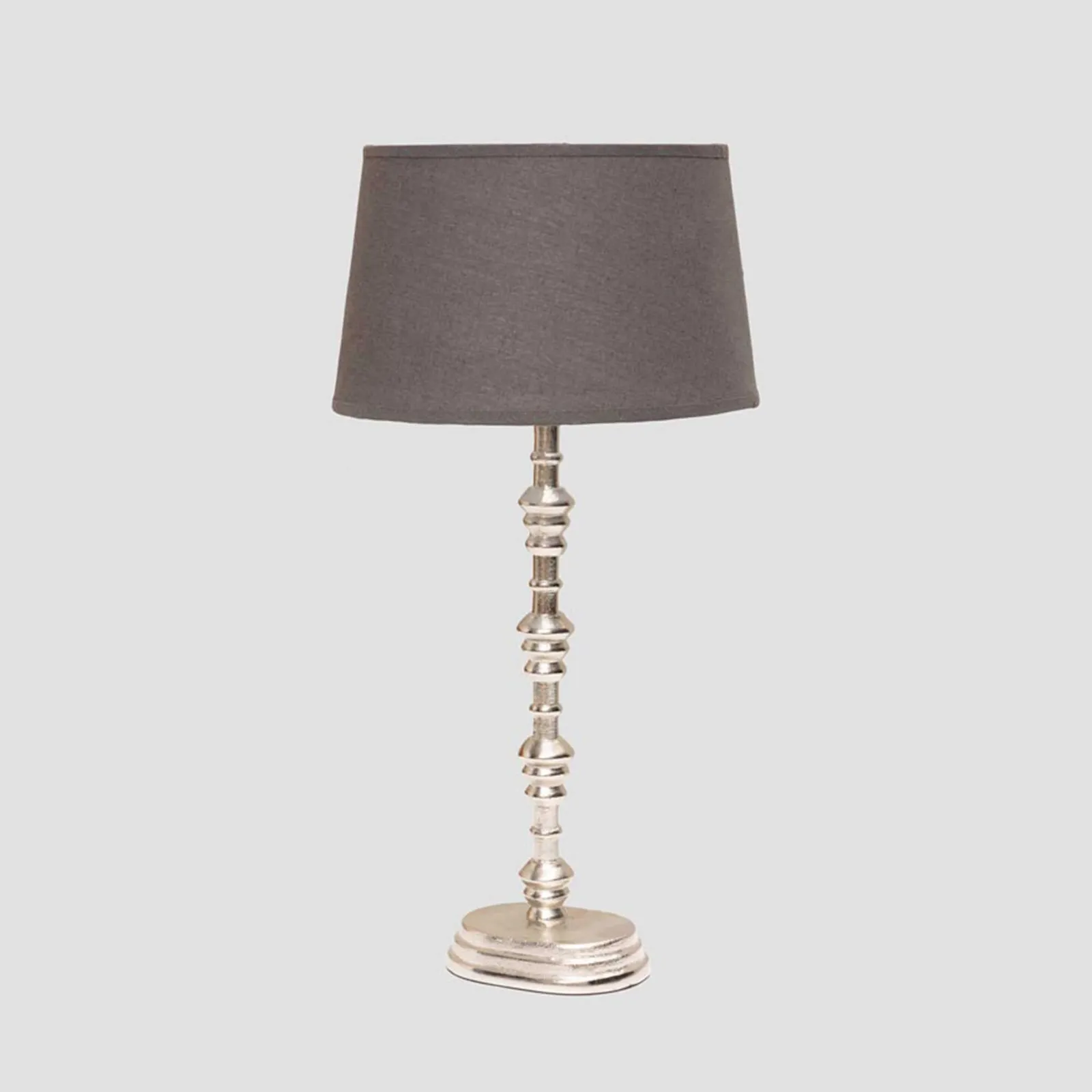 Silver Base Table Lamp Metal | Barker & Stonehouse