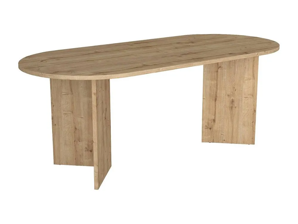 Vente-unique Dining Table for 8 - Light Natural - TOPANIA in Light Oak 6