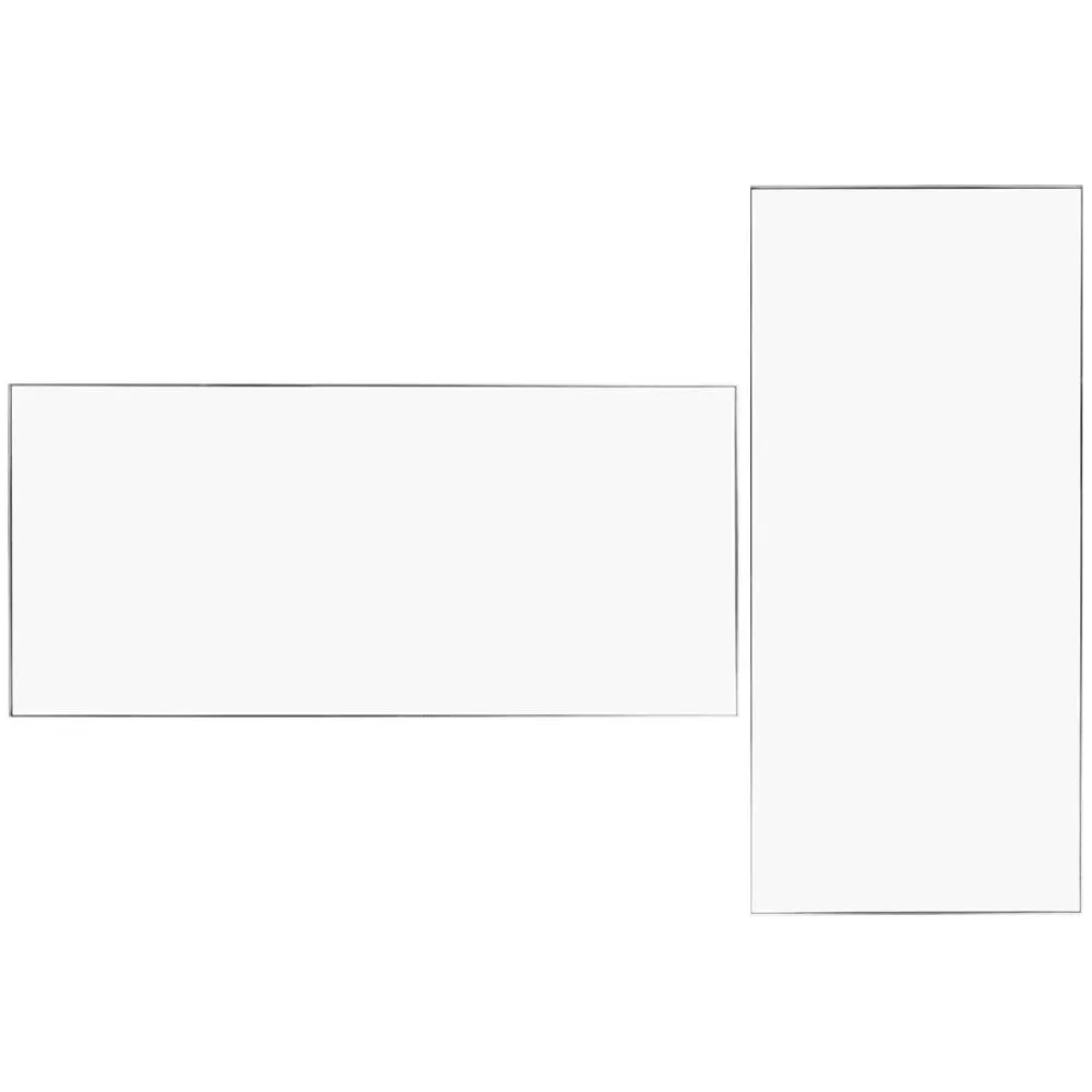 Heal's Fine Edge Mirror Rectangle 110x50cm Silver 1