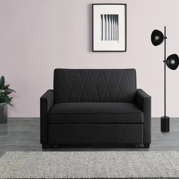 Serviya Fabric Compact Double Sofa Bed 2