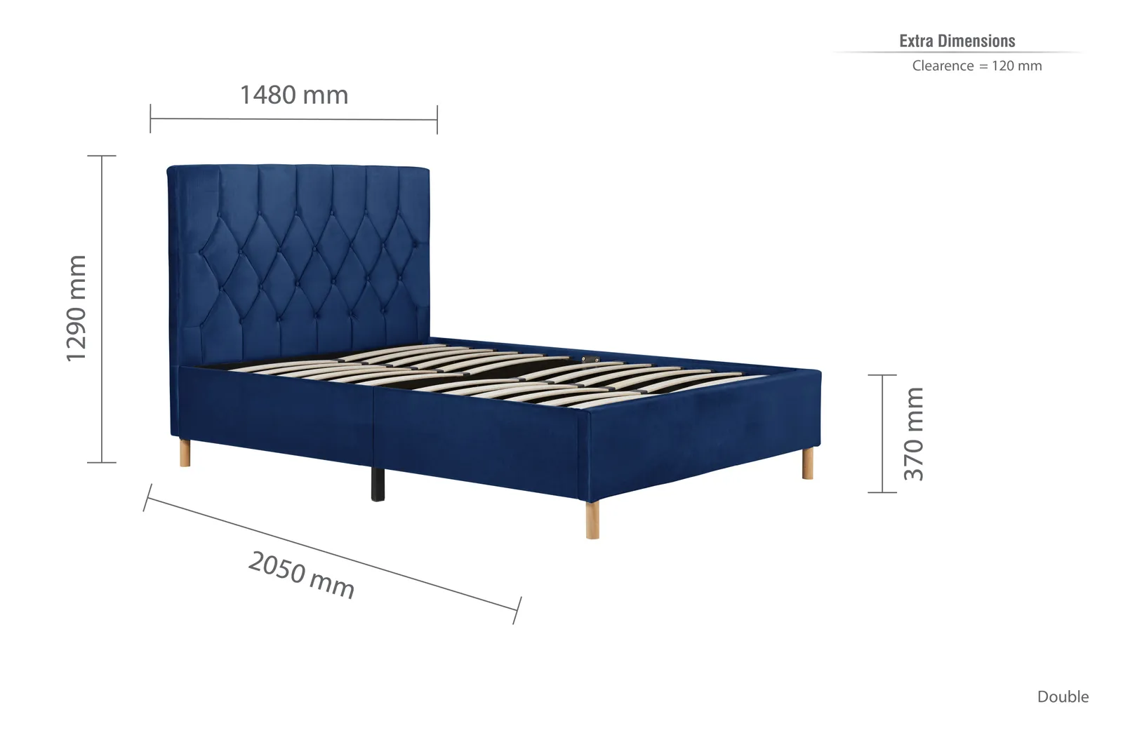 Birlea Loxley Bed in Blue 6