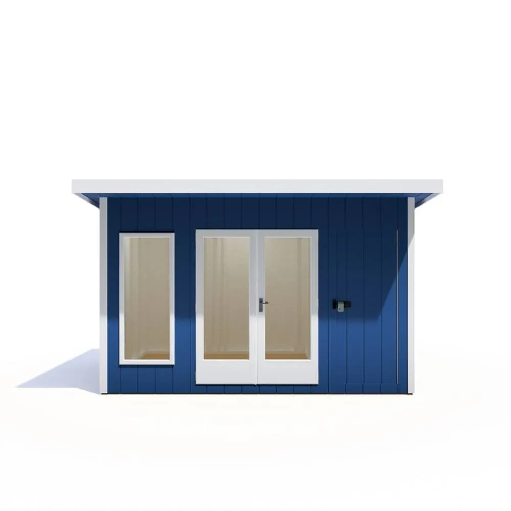 Shires Cali 12x8 ft Pent & Storage Garden Office - L334xW402xH246.1 cm in Light Brown 2