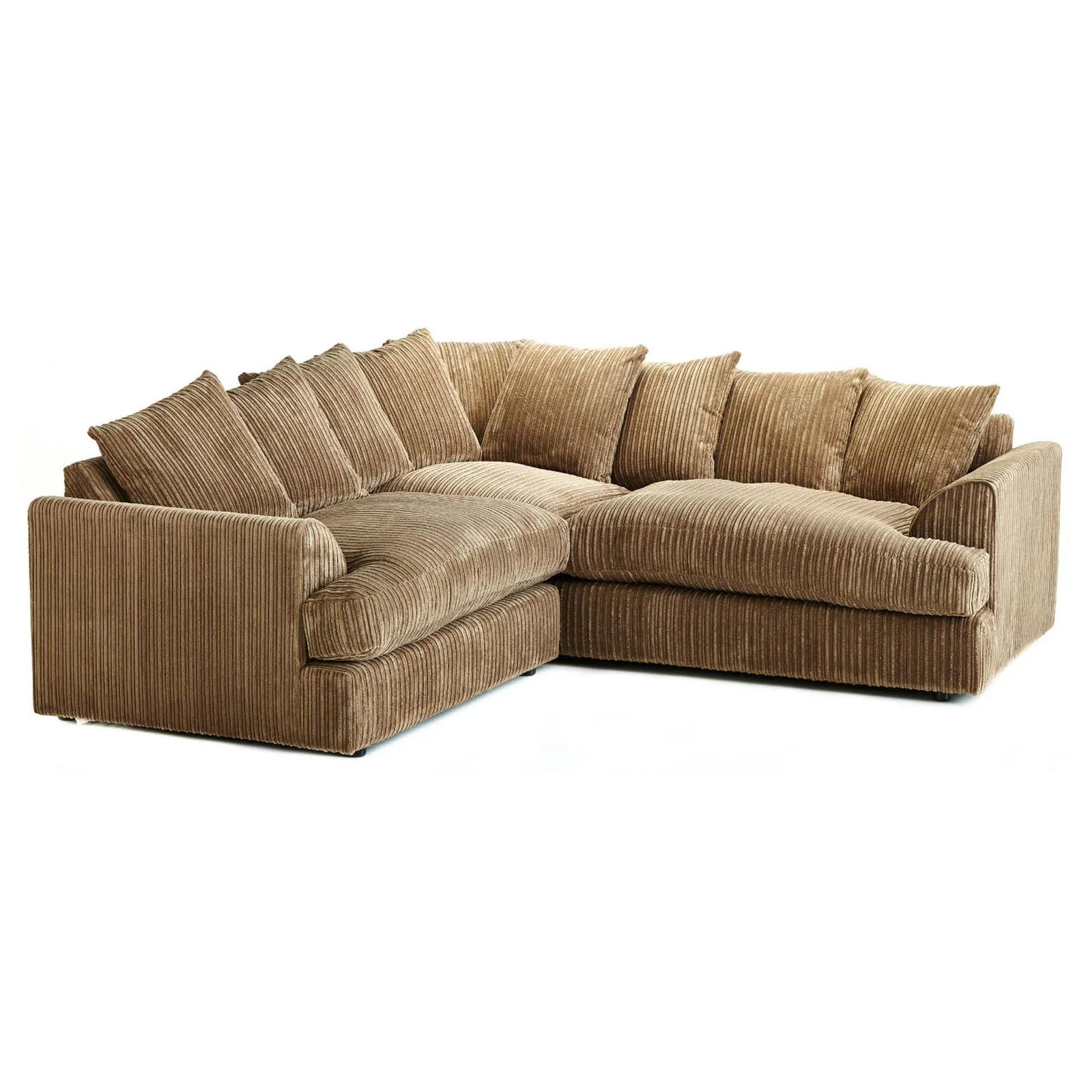 Jasper Large Corner Sofa Brown