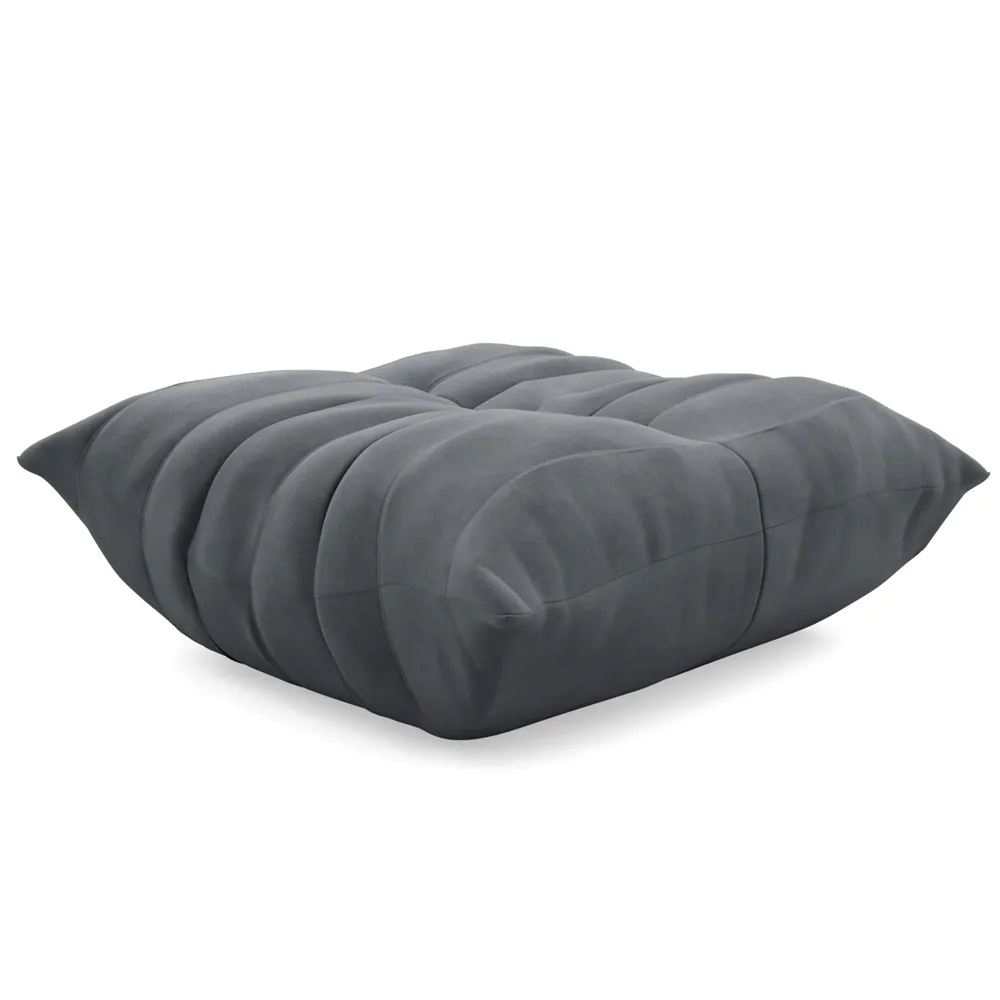 Ligne Roset Togo Footstool Alcantara Chic Grey 1