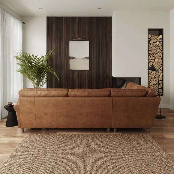 Flori Arizona Faux Leather Corner Sofa 3