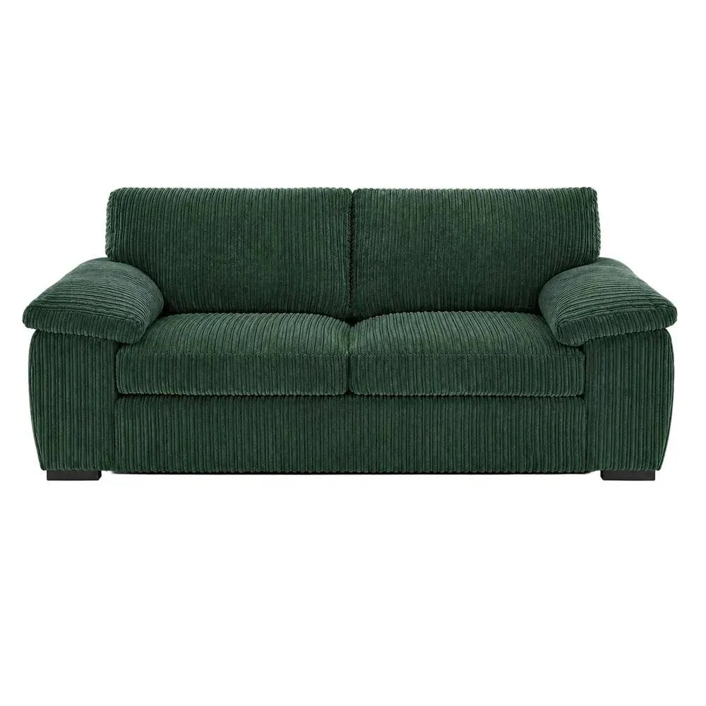 Bliss Furniture Amalfi 2 Seater Sofa in Green Fabric Sofa with Foam Seating