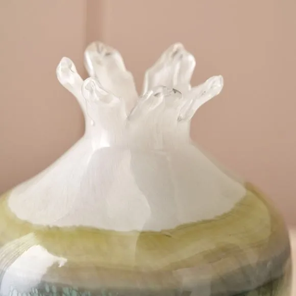 Juno Sage & Mist Ombre Glass Bud Vase 2