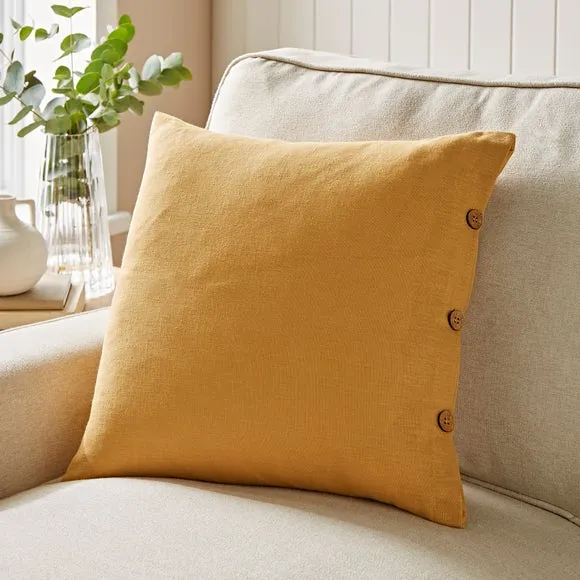 Cotton Linen Square Cushion Cover