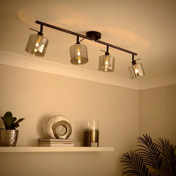Erin 4 Light Adjustable Semi Flush Spotlight Bar 2