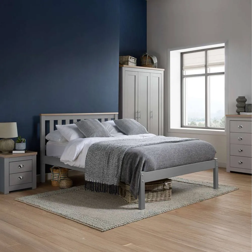 Birlea Highgate 4 Drawer Chest Grey & Oak 2