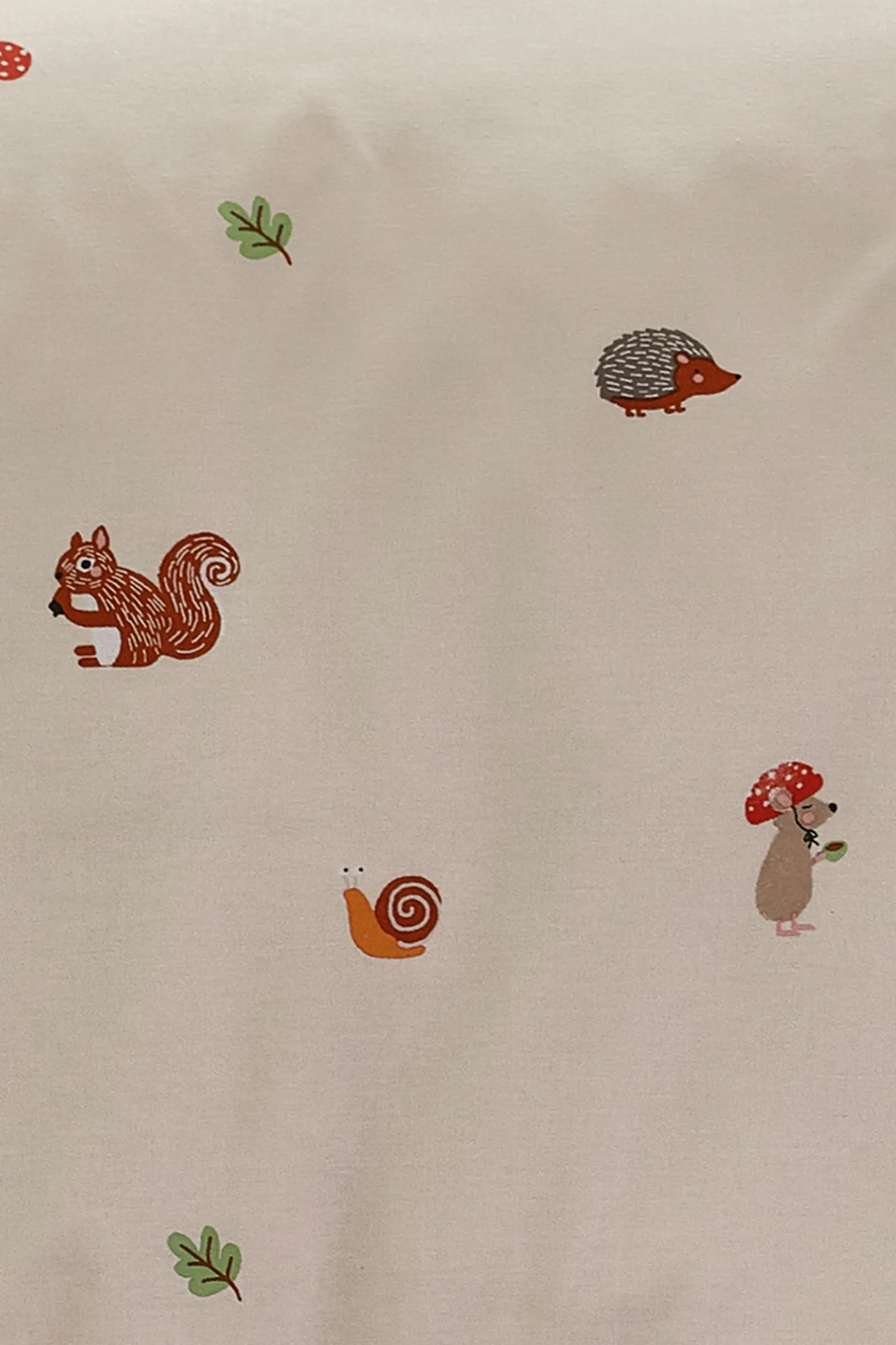 Catherine Lansfield 'Fox & Woodland Friends' Fitted Sheet in Cream 2
