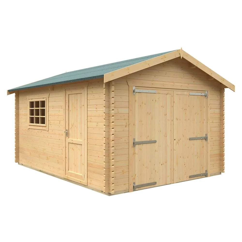 Buttercup Farm 16x12 The Warwick 44mm Cabin - L475 x W355 x H282.9 cm in Natural