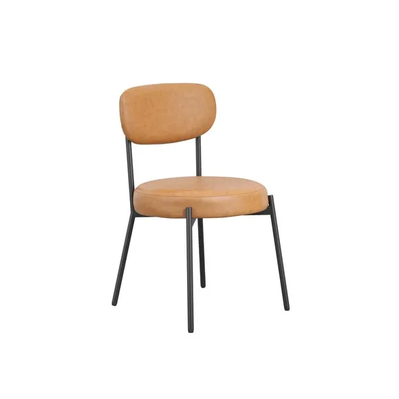 Smith Faux Leather Set of 2 Dining Chairs 3