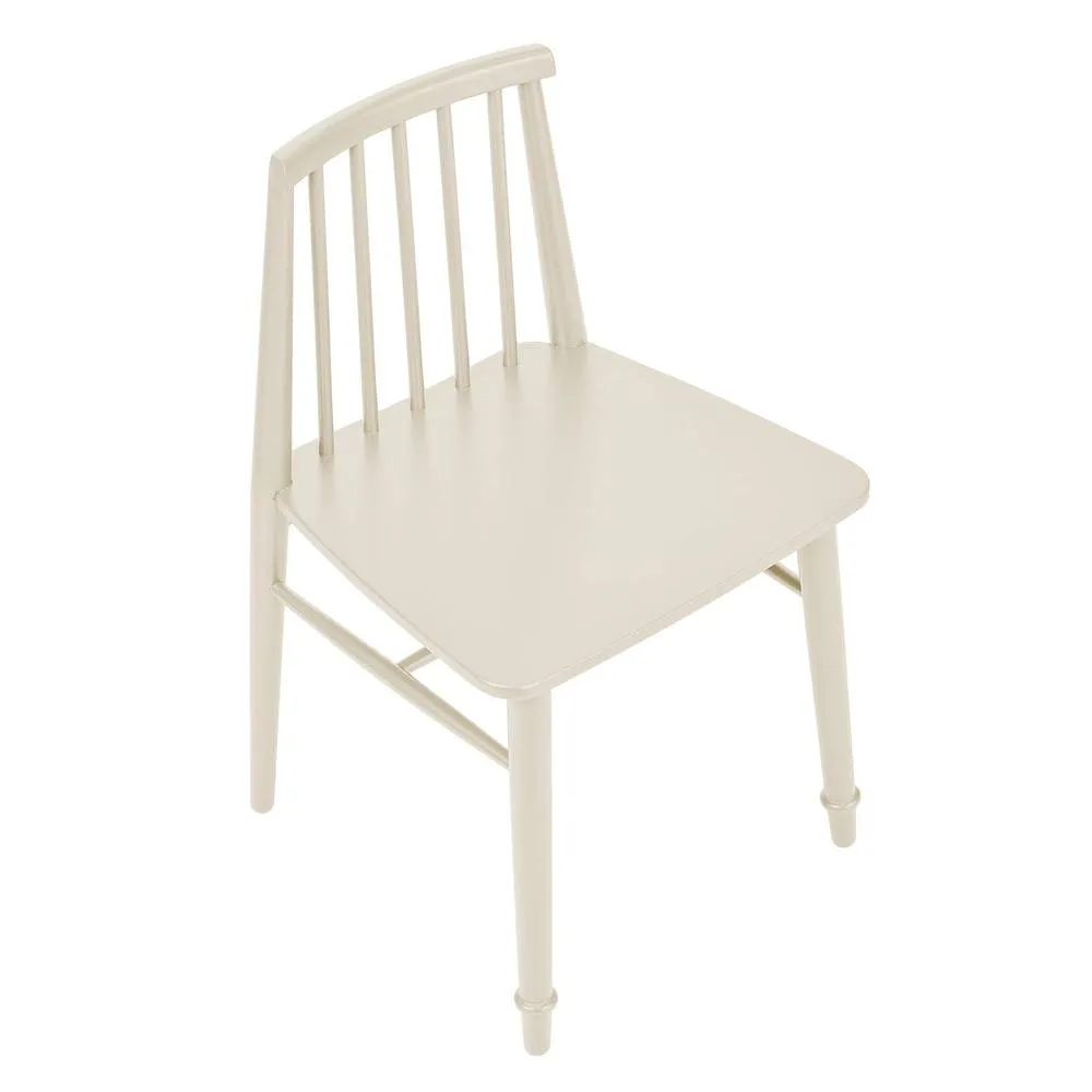 Statement Furniture Queensbury Wooden Dining Chair with Slatted Back in Cream 4