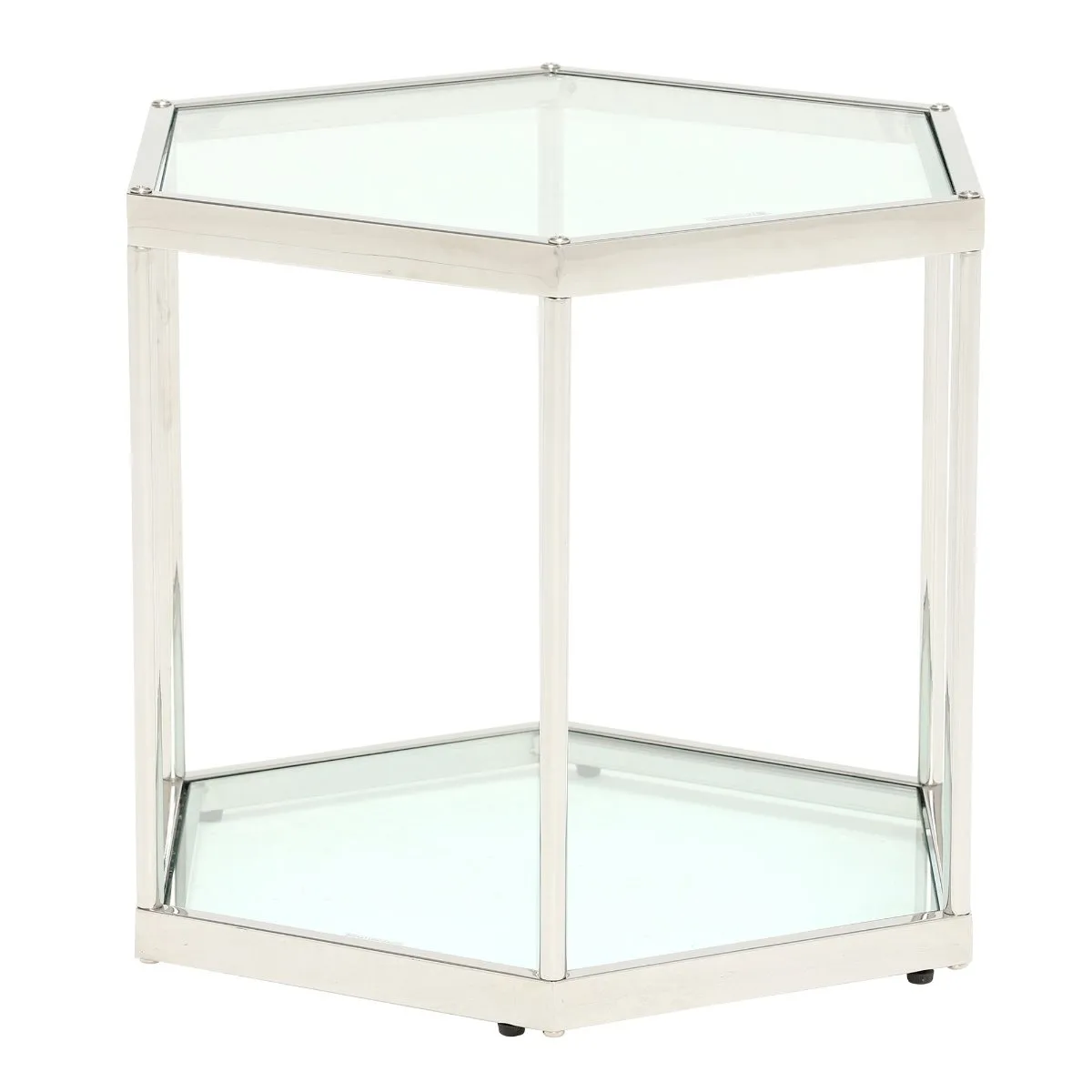 Silver Hexagon Table