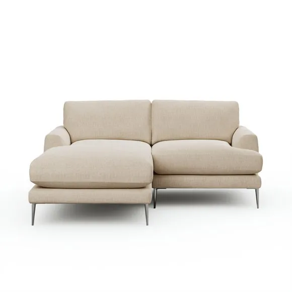 Lawson Chunky Tonal Weave Corner Chaise Sofa 6