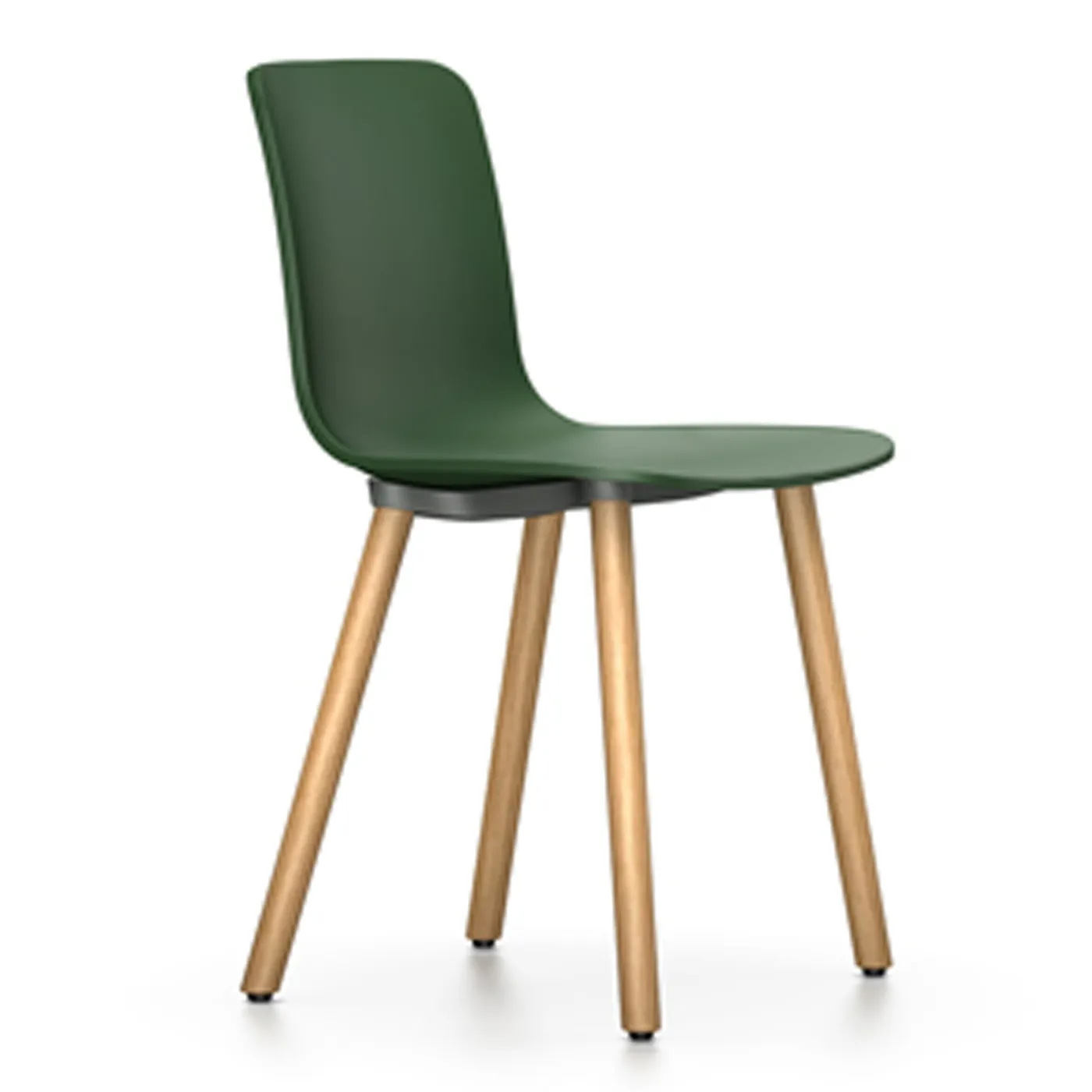 Vitra HAL RE Wood Chair 14 Ivy Light Oak Legs