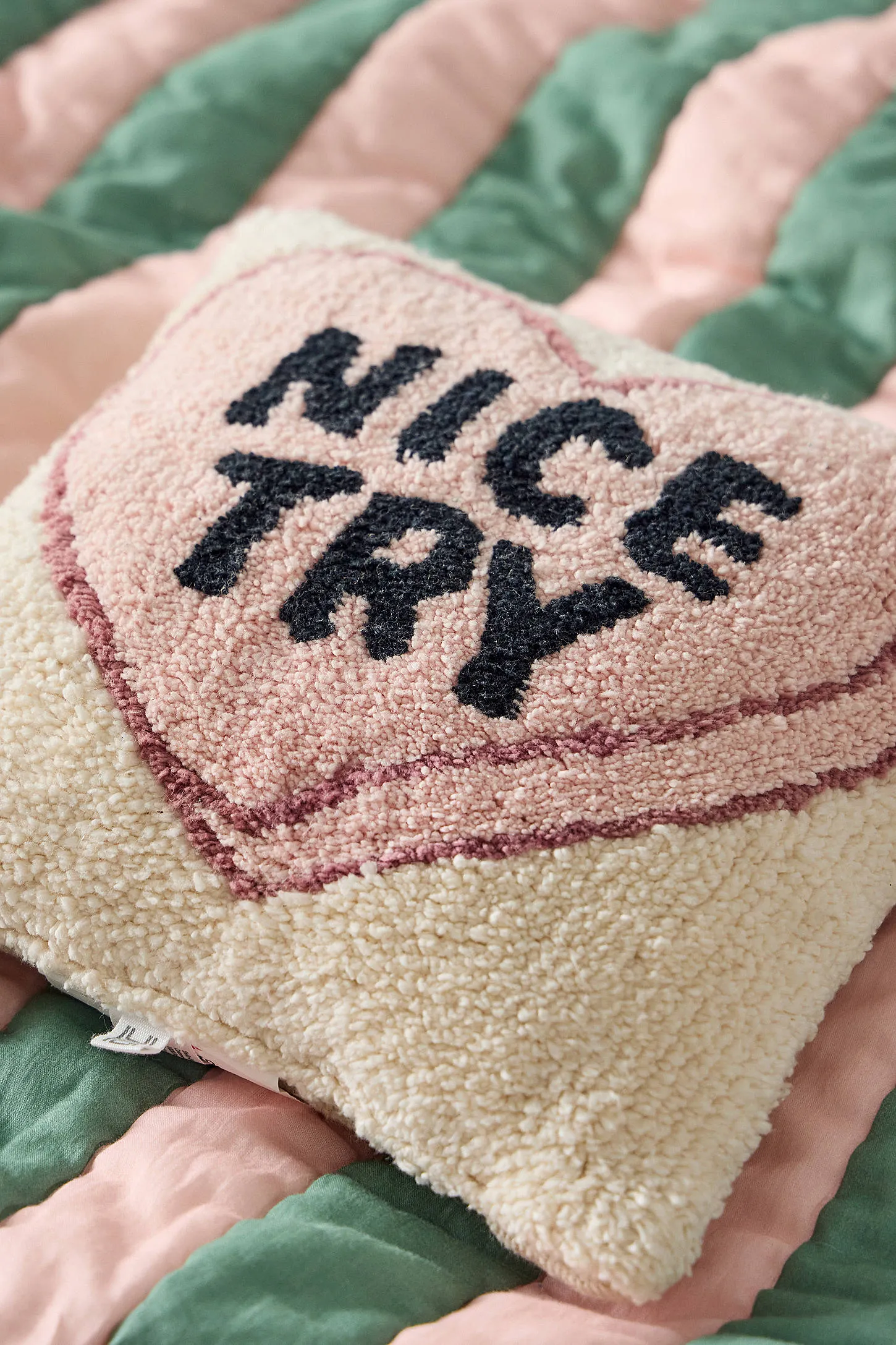 Nice Try Tufted Mini Cushion - Neutral 2